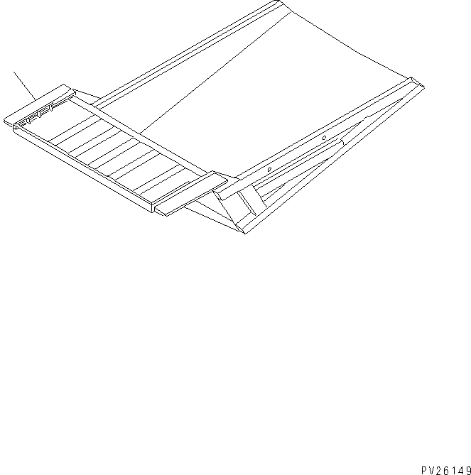 Komatsu parts book diagram for HD985-5 S/N 1021-UP: PLATFORM GUARD