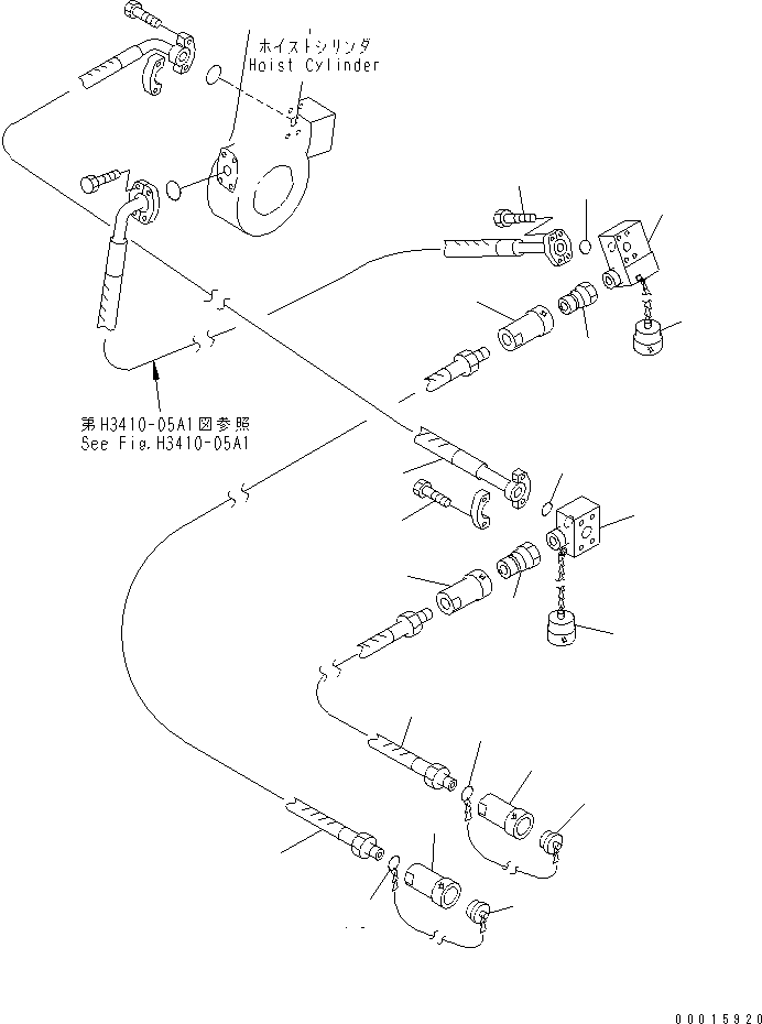 Komatsu parts book diagram for HD985-5 S/N 1021-UP: BUDDY SYSTEM