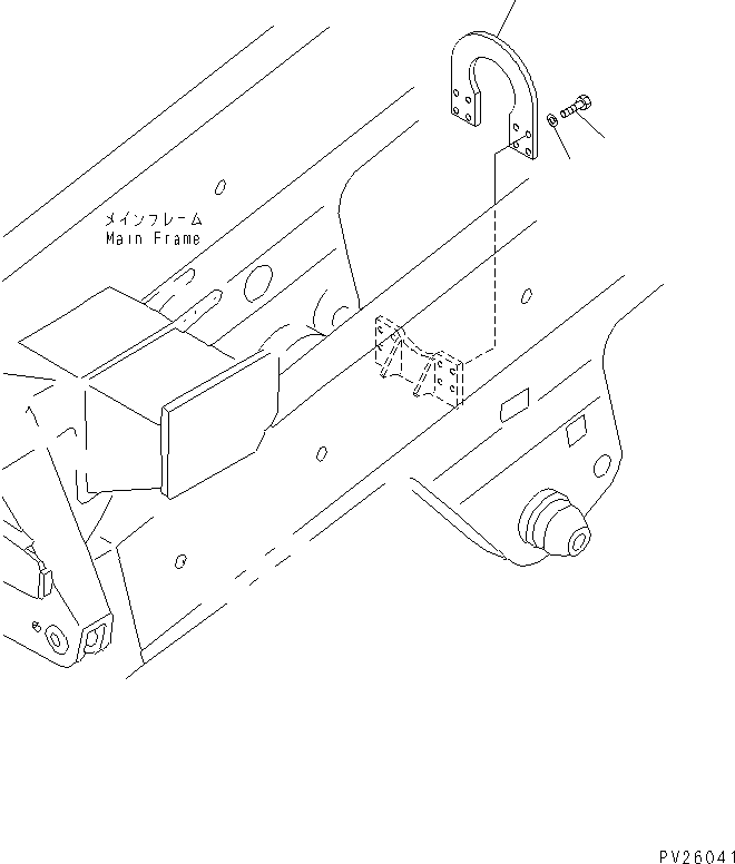 Komatsu parts book diagram for HD985-5 S/N 1021-UP: REAR PROPELLER SHAFT GUARD