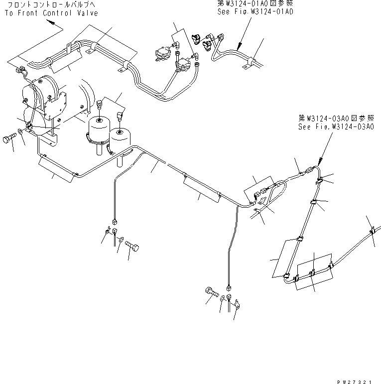 Komatsu parts book diagram for HD985-5 S/N 1021-UP: ABS CHASSIS (2/5)