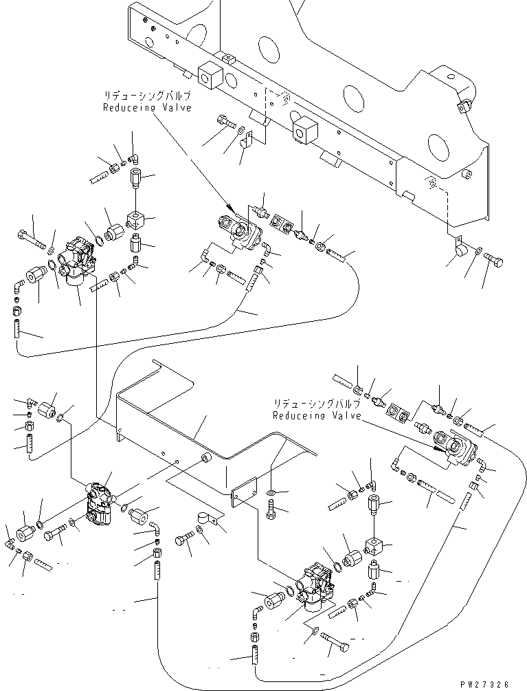Komatsu parts book diagram for HD985-5 S/N 1021-UP: ABS CHASSIS (5/5) (WITH ASR)