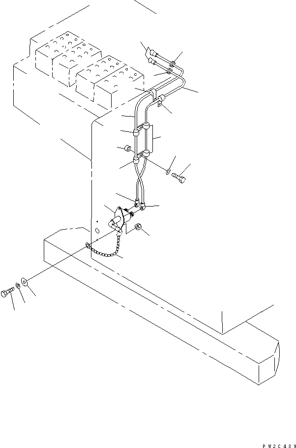 Komatsu parts book diagram for HD985-5 S/N 1021-UP: BATTERY ISOLATOR