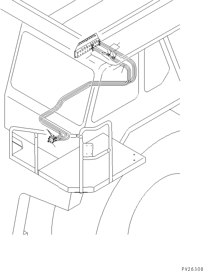 Komatsu parts book diagram for HD985-5 S/N 1021-UP: PERIODICAL REPLACEMENT CRITICAL PARTS (TREADLE VALVE AND RELATED HOSE)