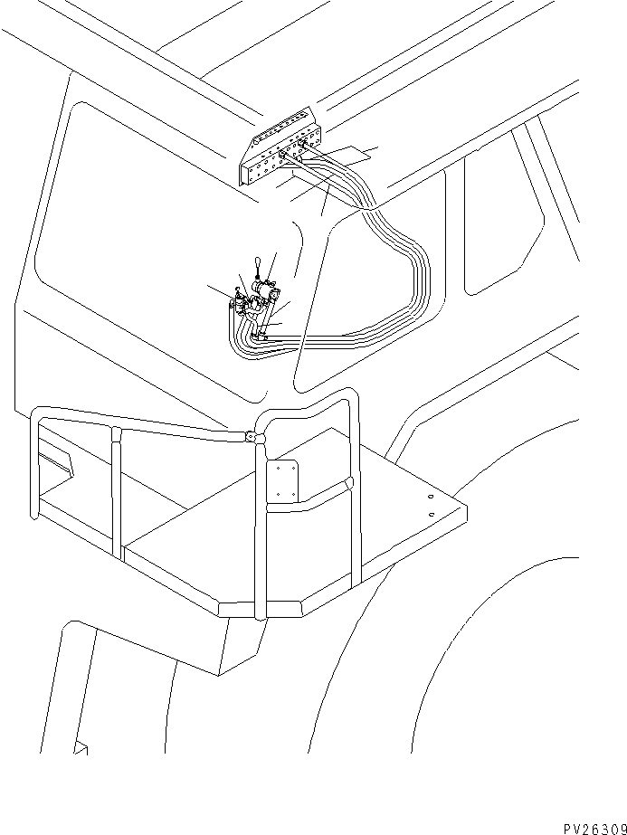 Komatsu parts book diagram for HD985-5 S/N 1021-UP: PERIODICAL REPLACEMENT CRITICAL PARTS (PARKING VALVE AND RELATED HOSE)
