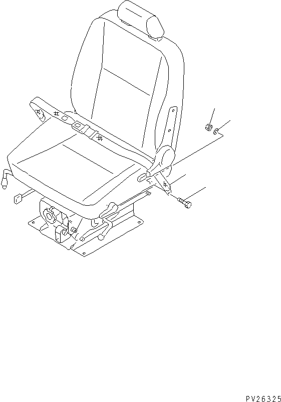 Komatsu parts book diagram for HD985-5 S/N 1021-UP: SEAT BELT