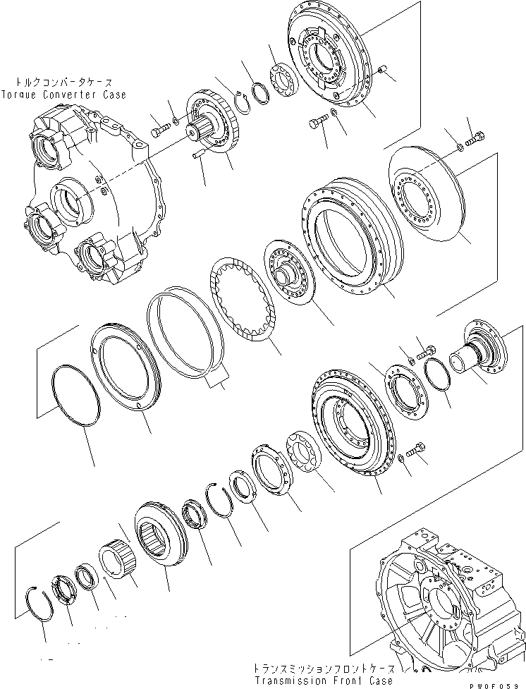 Dump Trucks Komatsu / HM300-2 S/N 2001-2784 (ecot3)(hm300-0c) / TORQUE CONVERTER(#2001-)(150040 : F3300-51A0)