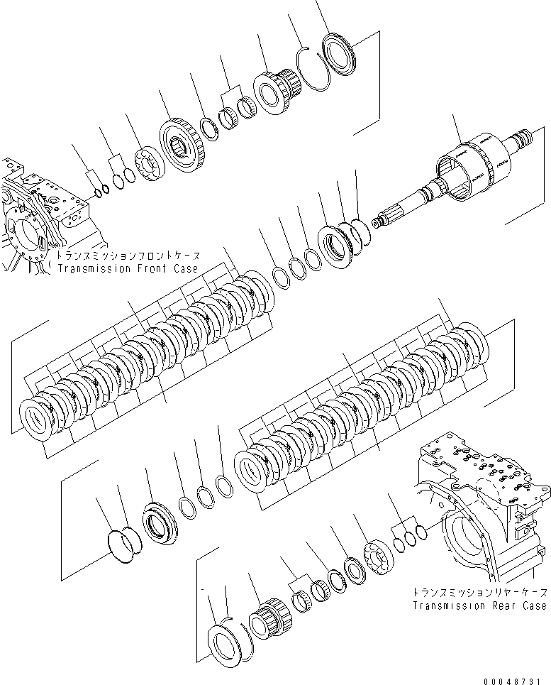 Dump Trucks Komatsu / HM300-2 S/N 2001-2784 (ecot3)(hm300-0c) / TRANSMISSION (FORWARD LOW AND REVERSE)(#2001-)(150060 : F3300-53A0)