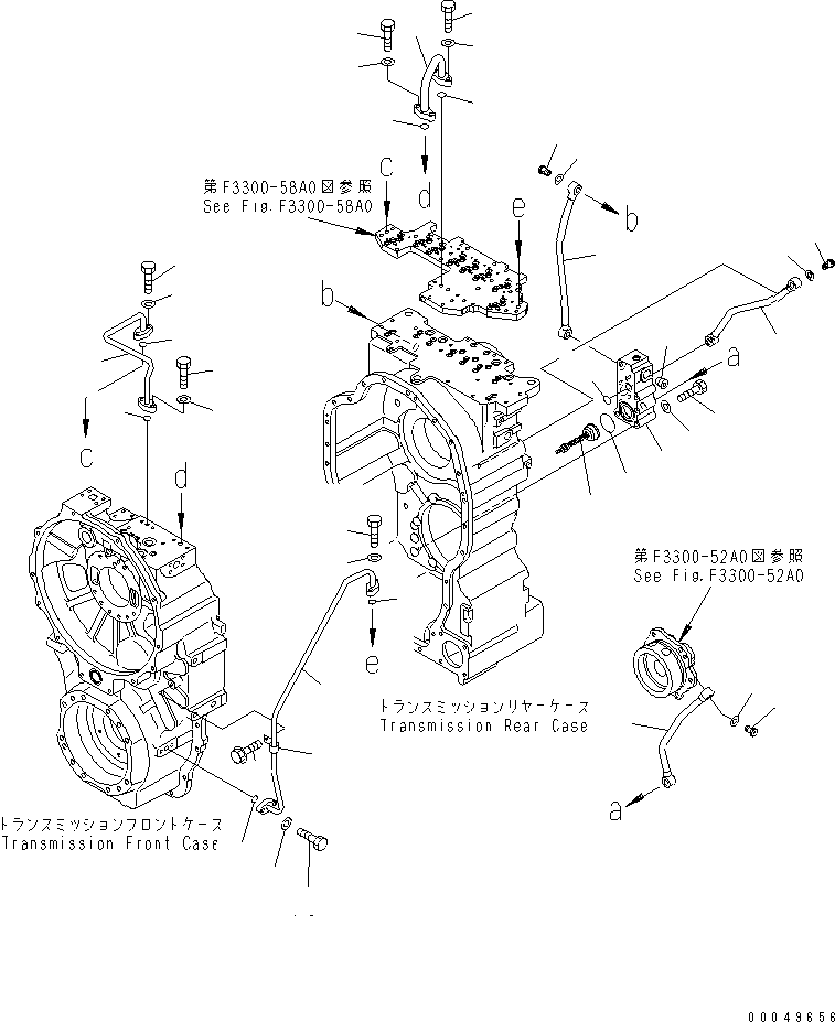 Dump Trucks Komatsu / HM300-2 S/N 2001-2784 (ecot3)(hm300-0c) / TRANSMISSION (PIPING)(#2001-)(150140 : F3300-61A0)