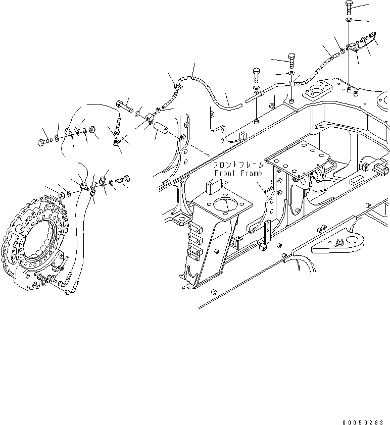 Dump Trucks Komatsu / HM300-2 S/N 2001-2784 (ecot3)(hm300-0c) / FRONT BRAKE COOLING (OIL LINE) (R.H.)(150360 : F3426-04A0)