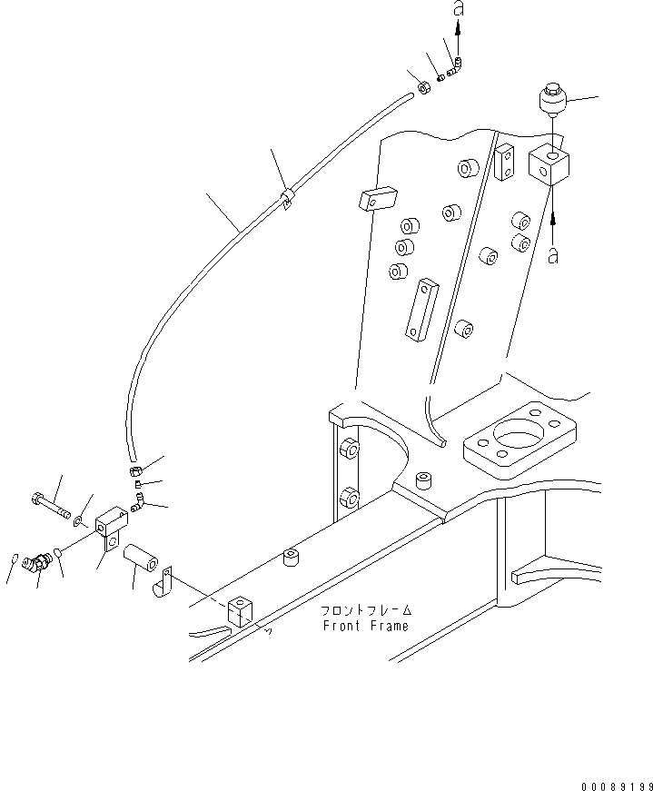 Dump Trucks Komatsu / HM300-2 S/N 2001-2784 (ecot3)(hm300-0c) / FRONT BRAKE COOLING (BREATHER) (R.H.)(#2785-)(150390 : F3426-05A0A)