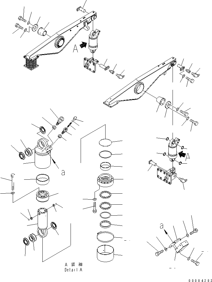Dump Trucks Komatsu / HM300-2 S/N 2001-2784 (ecot3)(hm300-0c) / REAR SUSPENSION CYLINDER (INNER PARTS) (PAYLOAD METER)(#2001-)(300240 : S3300-02A2)