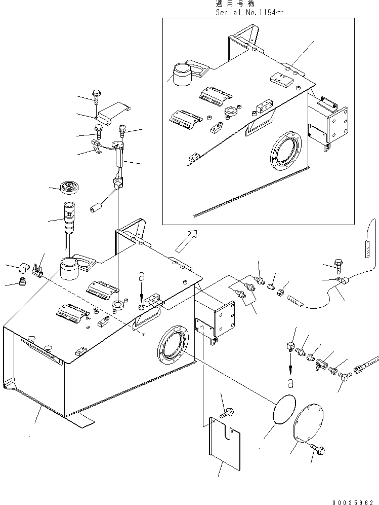 Dump Trucks Komatsu / HM300-1 S/N 1001-UP(hm300-1c) / FUEL TANK SUB ASS