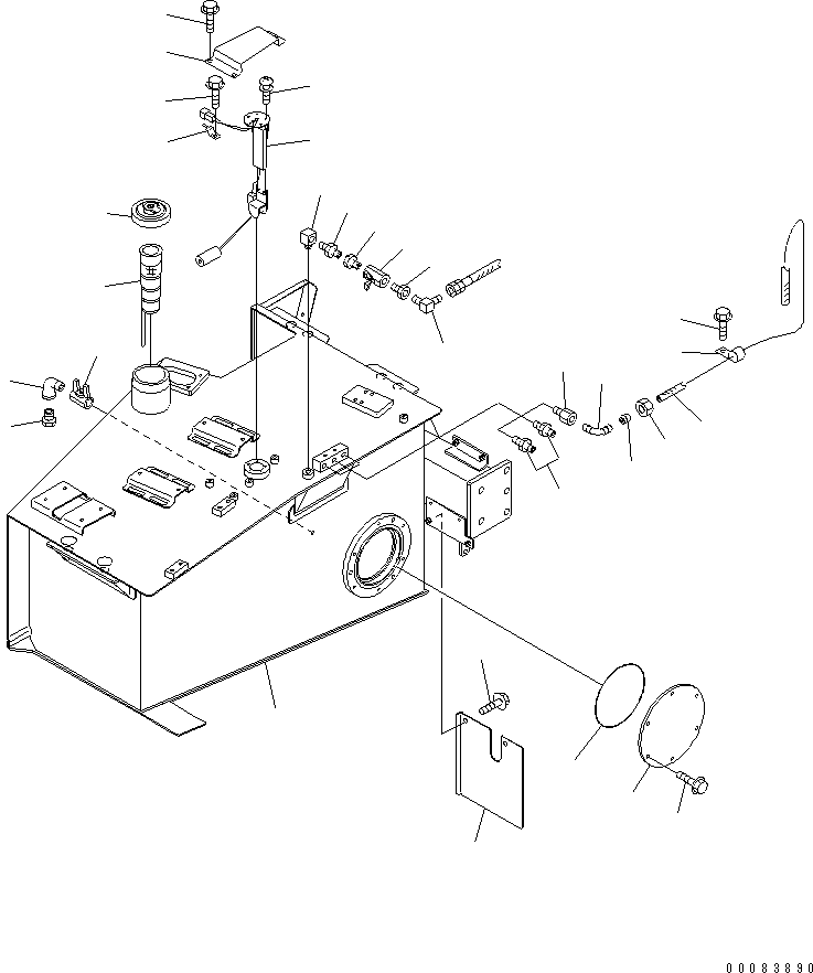 Dump Trucks Komatsu / HM300-1 S/N 1001-UP(hm300-1c) / FUEL TANK SUB ASS