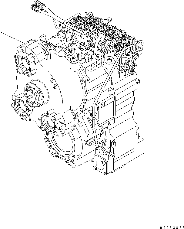 Komatsu parts book diagram for HM300-1 S/N 1001-UP: TORQUEFLOW UNIT (COLD SPEC.)(#1626-)