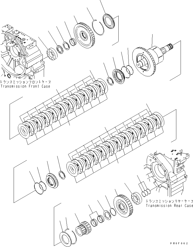 Dump Trucks Komatsu / HM300-1 S/N 1001-UP(hm300-1c) / TRANSMISSION (FORWARD HIGH AND 1ST) (COLD SPEC.)(#1626-)(150120 : F3300-54A1)