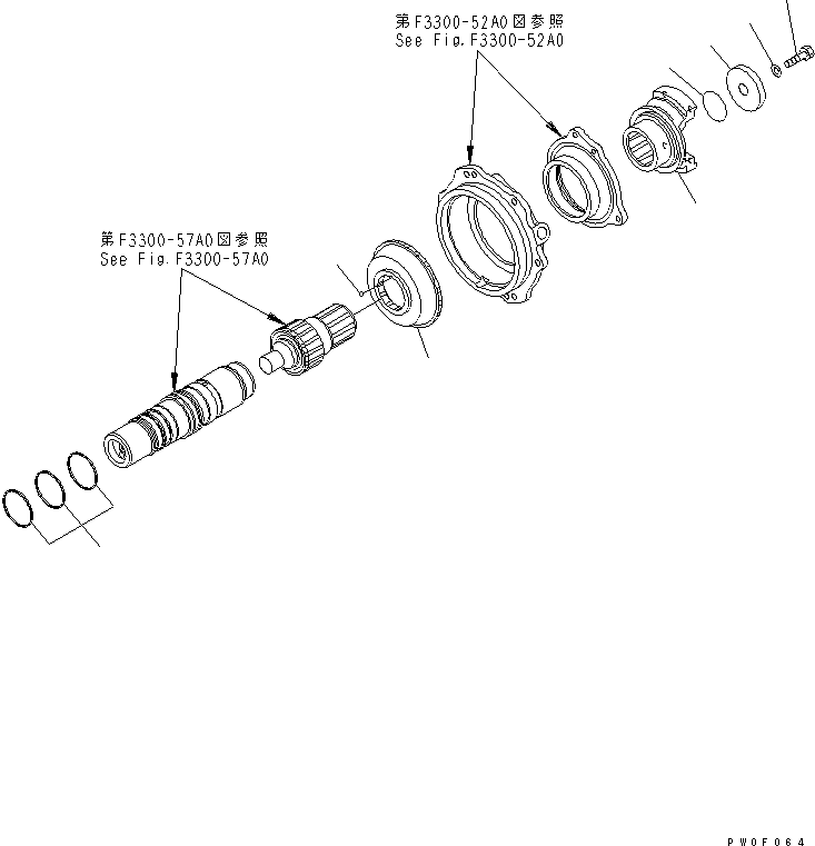Komatsu parts book diagram for HM300-1 S/N 1001-UP: TRANSMISSION (OUTPUT)