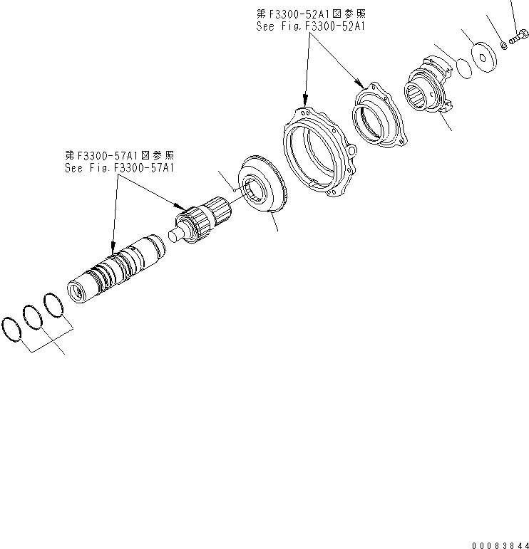 Dump Trucks Komatsu / HM300-1 S/N 1001-UP(hm300-1c) / TRANSMISSION (OUTPUT) (COLD SPEC.)(#1626-)(150160 : F3300-56A1)