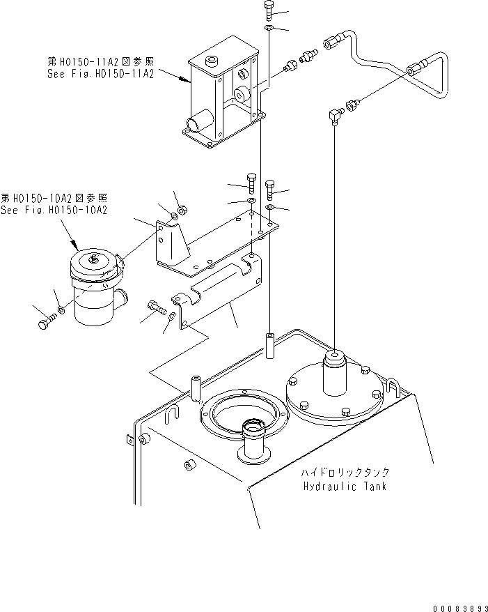 Dump Trucks Komatsu / HM300-1 S/N 1001-UP(hm300-1c) / HYDRAULIC TANK ASS