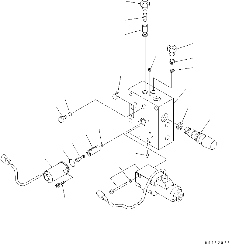 Dump Trucks Komatsu / HM300-1 S/N 1001-UP(hm300-1c) / HYDRAULIC PIPING (EPC VALVE INNER PARTS)(#1626-)(180660 : H3410-21A0A)