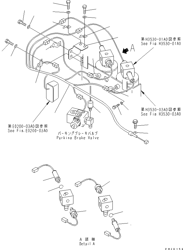 Dump Trucks Komatsu / HM300-1 S/N 1001-UP(hm300-1c) / ACCUMULATOR (OIL PRESSURE SENSOR AND HARNESS)(180800 : H3530-05A0)