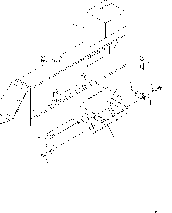 Komatsu parts book diagram for HM300-1 S/N 1001-UP: TIRE STOPPER