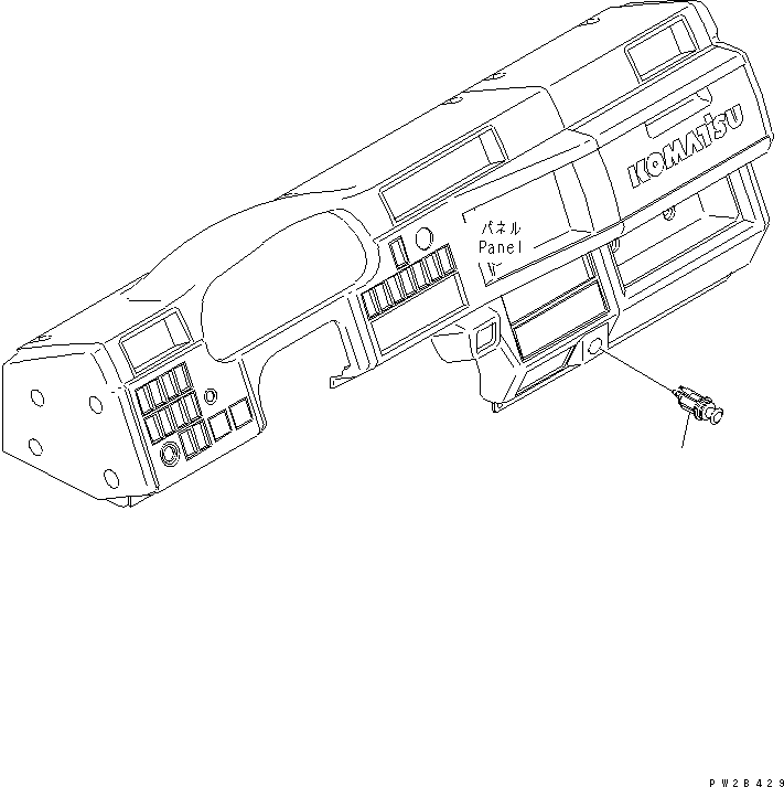 Komatsu parts book diagram for HM300-1 S/N 1001-UP: FLOOR SUB ASS'Y (CIGAR LIGHTER)(#1016-)
