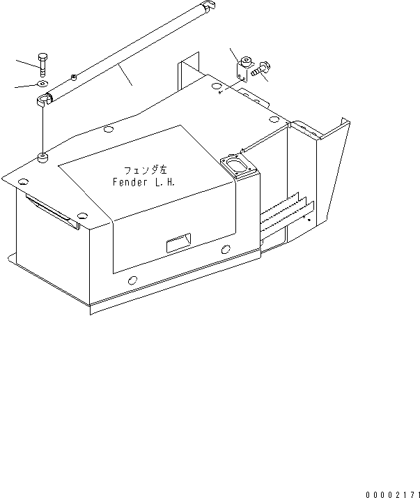 Dump Trucks Komatsu / HM300-1 S/N 1001-UP(hm300-1c) / CAB TILT CYLINDER AND RELATED PARTS (FOR TILT LESS)(#1001-1218)(240800 : K3120-01A1)