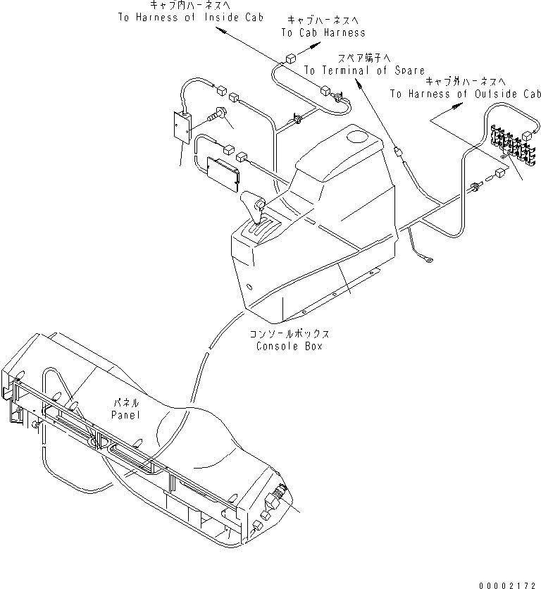 Komatsu parts book diagram for HM300-1 S/N 1001-UP: FLOOR SUB ASS'Y (LADDER LAMP SWITCH)(#1016-)