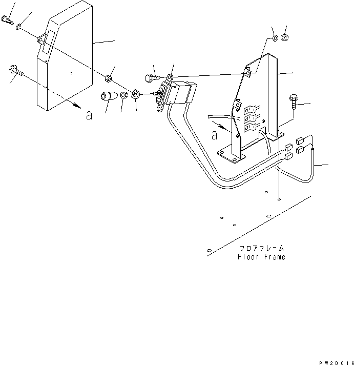 Komatsu parts book diagram for HM300-1 S/N 1001-UP: DUMP CONTROL(#1001-1015)