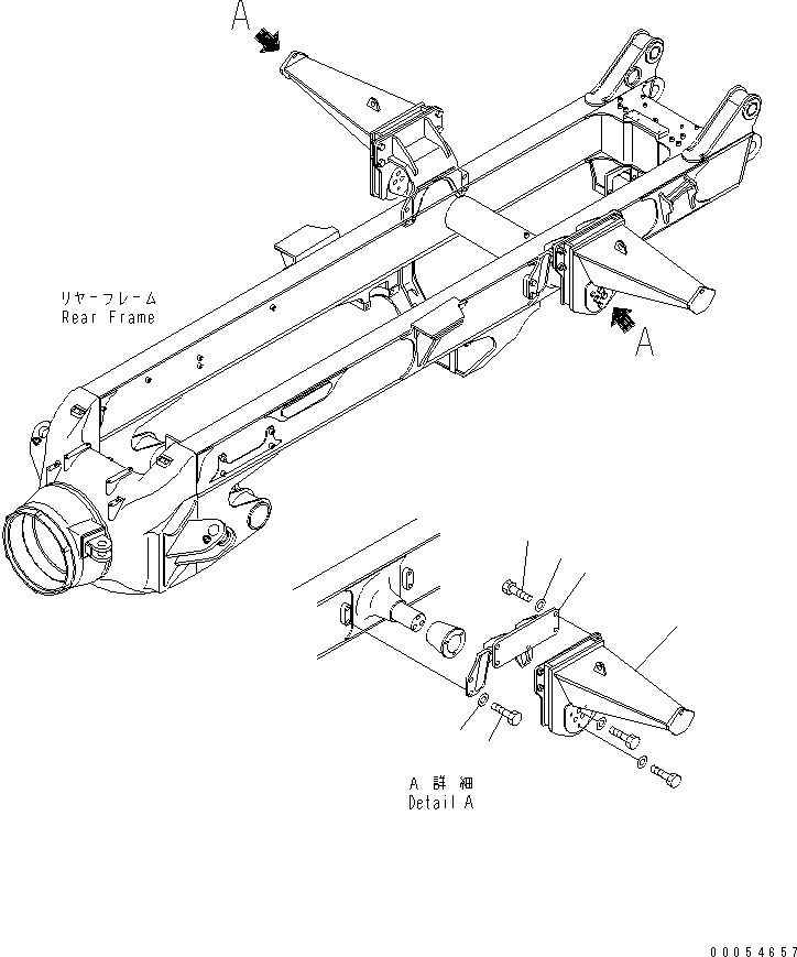 Dump Trucks Komatsu / HM300-1 S/N 1001-UP(hm300-1c) / EQUALIZER BAR MOUNTING PARTS (FOR NEW TAIL GATE)(#.-)(330240 : S3300-03A2)