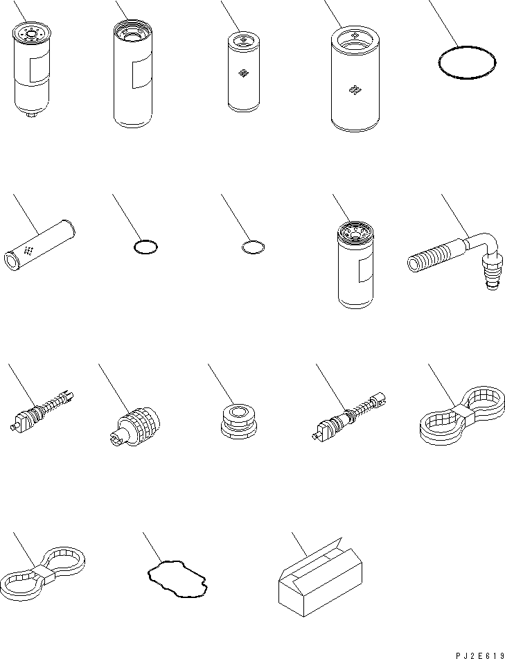 Komatsu parts book diagram for HM300-1 S/N 1001-UP: SPARE PARTS