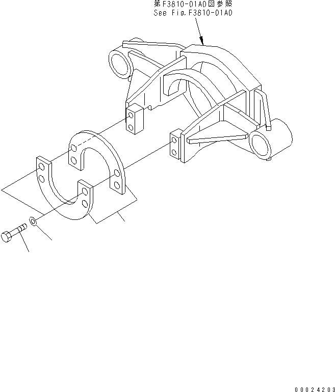 Dump Trucks Komatsu / HM300-1 S/N 1001-UP(hm300-1c) / FRONT DRIVE SHAFT GUARD AND BREATHER PIPING(#1148-)(450250 : W3117-01A0A)