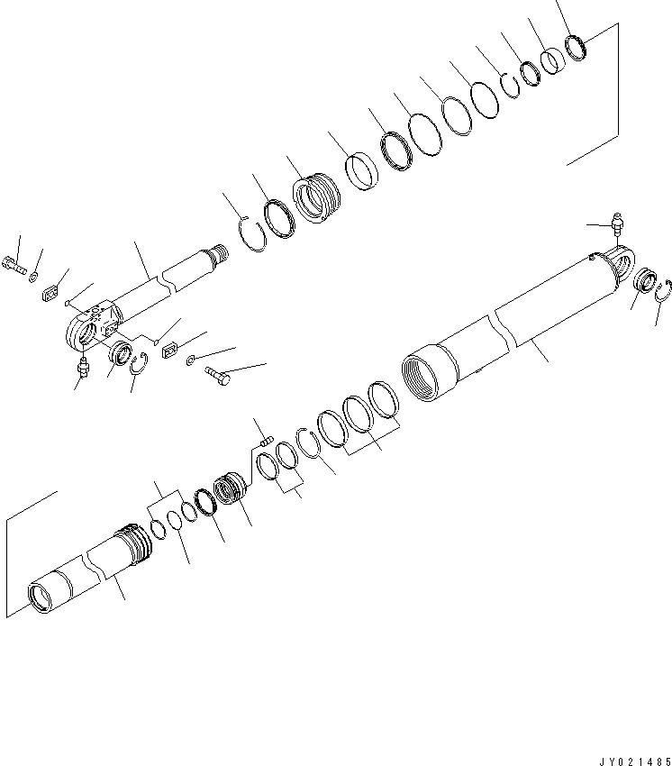 Dump Trucks Komatsu / HM300-1 S/N 1001-UP(hm300-1c) / HOIST CYLINDER(#1628-)(480110 : Y1620-01A0B)