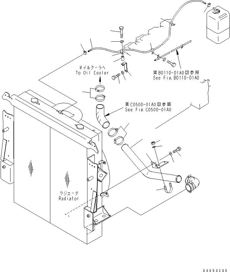 Dump Trucks Komatsu / HM300-2 S/N 2001-2784 (ecot3, For EU)(hm300-2c) / COOLANT LINE(#2001-)(060070 : C0120-01A0)