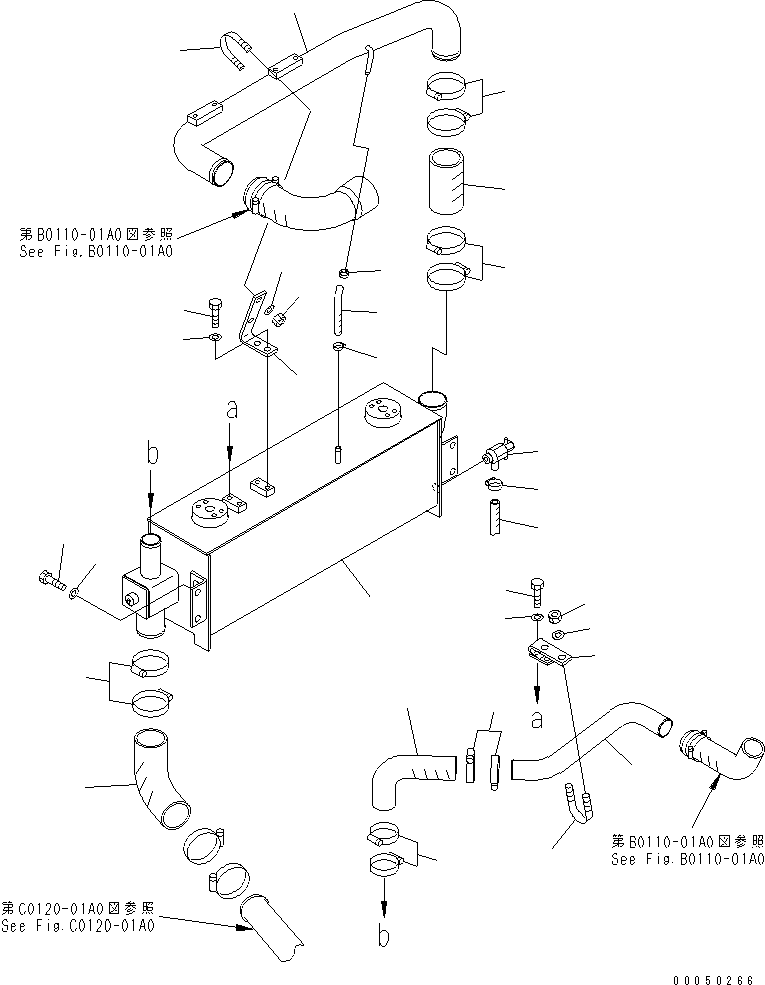 Dump Trucks Komatsu / HM300-2 S/N 2001-2784 (ecot3, For EU)(hm300-2c) / BRAKE OIL COOLER(#2001-)(060080 : C0500-01A0)