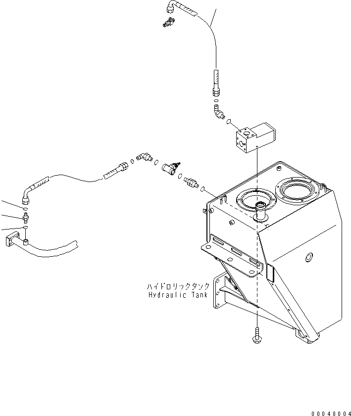 Dump Trucks Komatsu / HM300-2 S/N 2001-2784 (ecot3, For EU)(hm300-2c) / HYDRAULIC PIPING (RETURN LINE)(#2001-)(180040 : H0110-04A0)