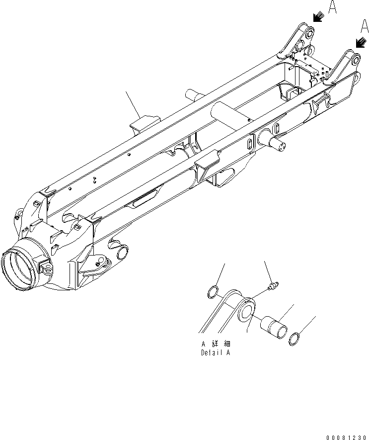 Dump Trucks Komatsu / HM300-2 S/N 2001-2784 (ecot3, For EU)(hm300-2c) / REAR FRAME (PAYLOAD METER)(#2001-)(210050 : J3135-01A2)