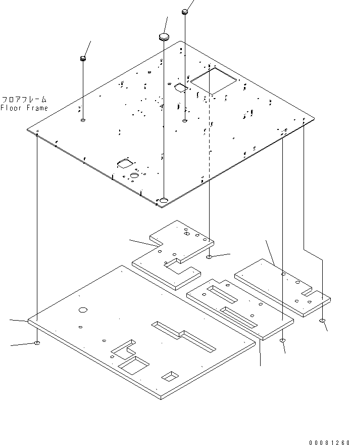 Dump Trucks Komatsu / HM300-2 S/N 2001-2784 (ecot3, For EU)(hm300-2c) / FLOOR (SHEET)(#2611-)(240430 : K0200-21B0)