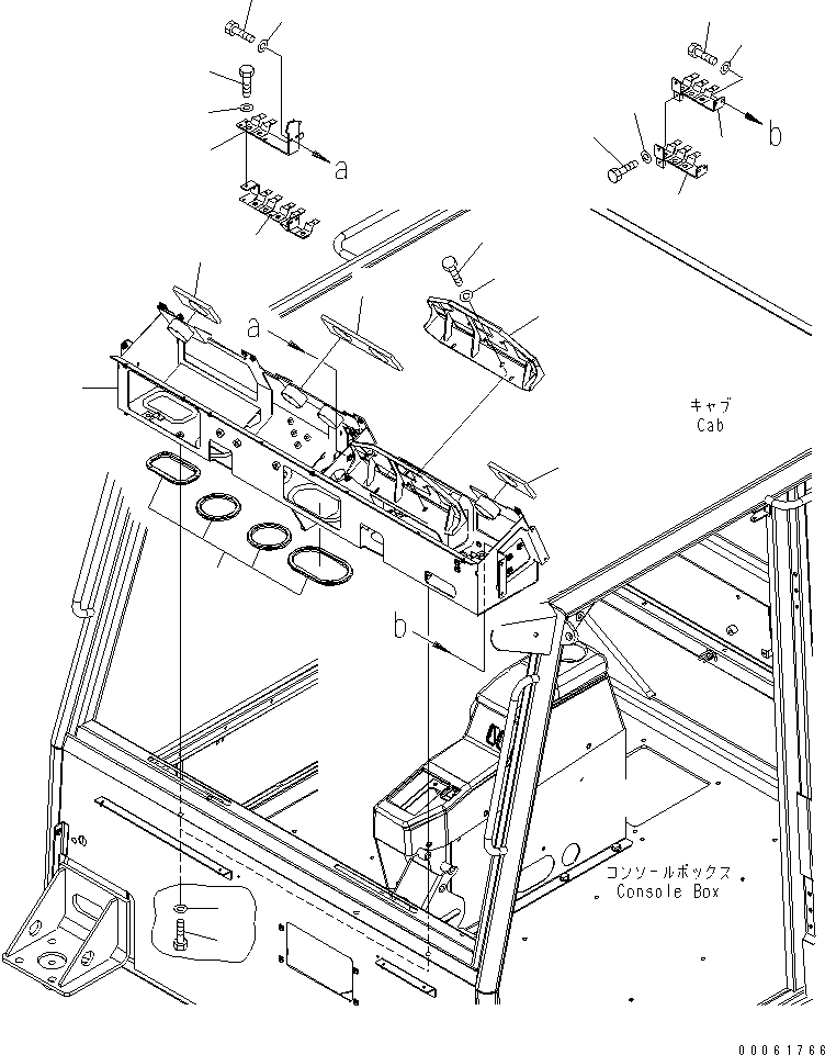 Dump Trucks Komatsu / HM300-2 S/N 2001-2784 (ecot3, For EU)(hm300-2c) / FLOOR (DASHBOARD)(#2611-)(240700 : K0200-41B0)