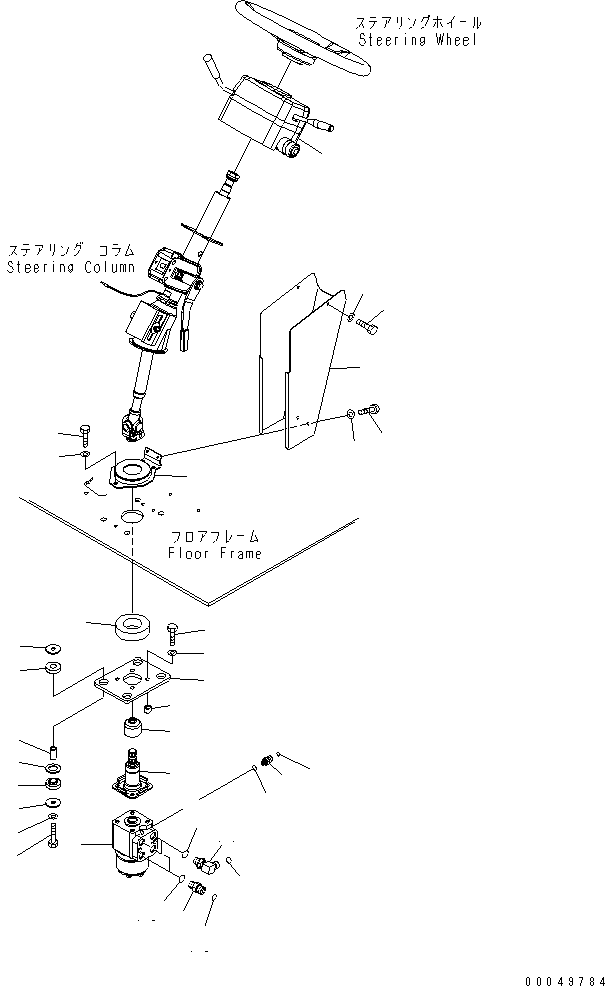 Dump Trucks Komatsu / HM300-2 S/N 2001-2784 (ecot3, For EU)(hm300-2c) / FLOOR (STEERING VALVE)(#2001-2610)(241050 : K0200-52A0)