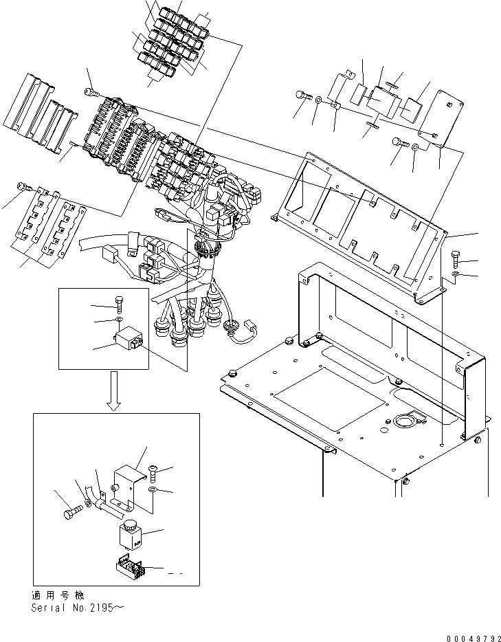 Dump Trucks Komatsu / HM300-2 S/N 2001-2784 (ecot3, For EU)(hm300-2c) / FLOOR (FUSE AND RELAY) (1/2)(#2001-2610)(241390 : K0200-83A0)