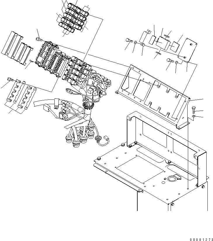 Dump Trucks Komatsu / HM300-2 S/N 2001-2784 (ecot3, For EU)(hm300-2c) / FLOOR (FUSE AND RELAY) (1/2)(#2611-)(241400 : K0200-83B0)