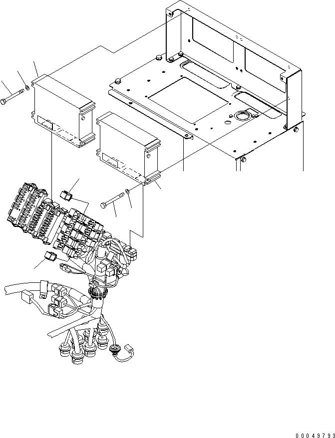 Dump Trucks Komatsu / HM300-2 S/N 2001-2784 (ecot3, For EU)(hm300-2c) / FLOOR (FUSE AND RELAY) (2/2) (WITH SIDE LAMP RELAY)(#2001-2610)(241410 : K0200-84A0)