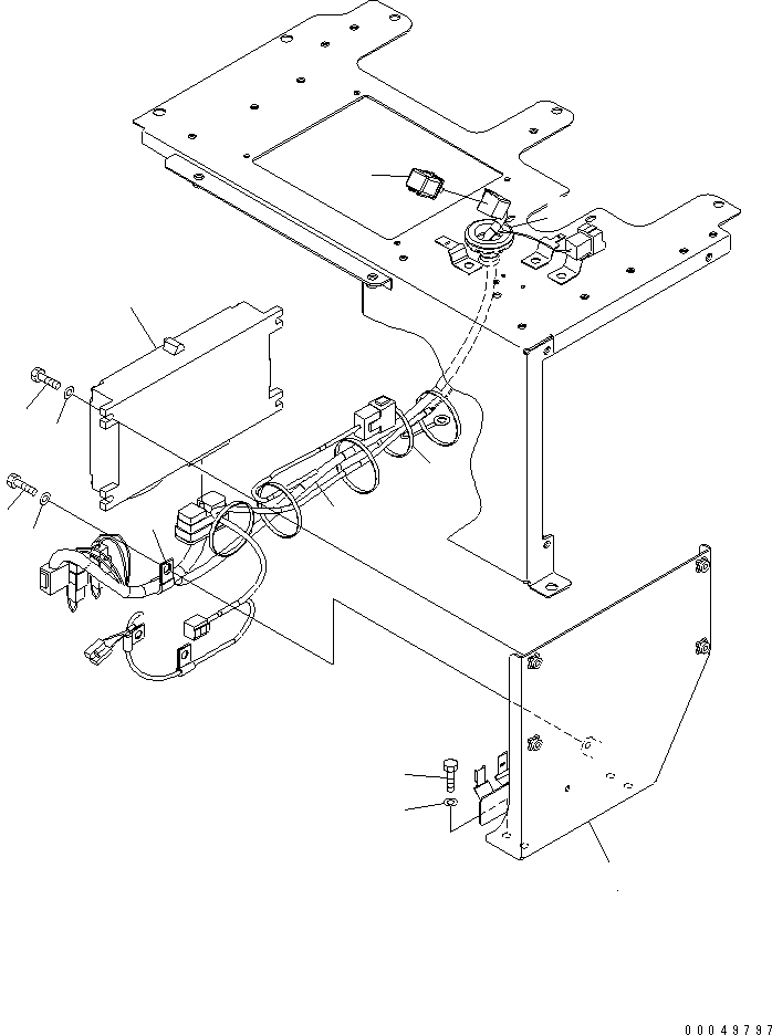 Dump Trucks Komatsu / HM300-2 S/N 2001-2784 (ecot3, For EU)(hm300-2c) / FLOOR (KOMTRAX) (FOR EXCEPT JAPAN)(#2611-)(241540 : K0200-85B5)