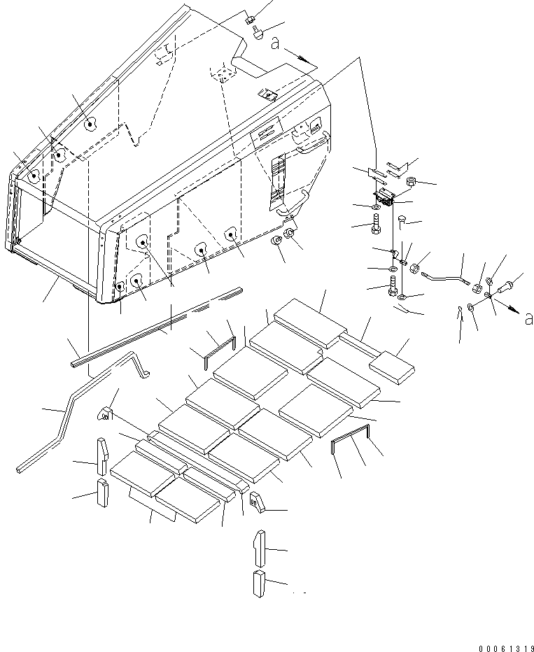 Dump Trucks Komatsu / HM300-2 S/N 2001-2784 (ecot3, For EU)(hm300-2c) / ENGINE HOOD SUB ASS