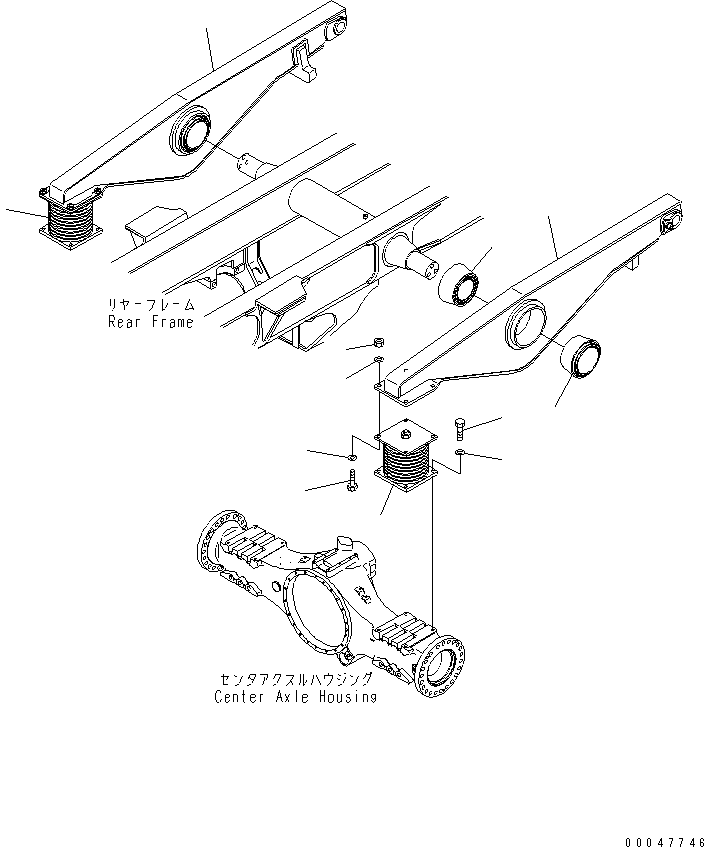 Dump Trucks Komatsu / HM300-2 S/N 2001-2784 (ecot3, For EU)(hm300-2c) / EQUALIZER BAR AND MOUNTING PARTS(#2001-)(300200 : S3300-01A0)
