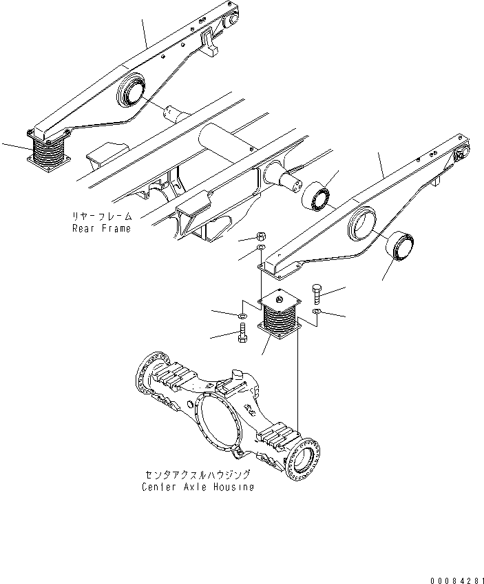 Dump Trucks Komatsu / HM300-2 S/N 2001-2784 (ecot3, For EU)(hm300-2c) / EQUALIZER BAR AND MOUNTING PARTS (PAYLOAD METER)(#2001-)(300210 : S3300-01A2)