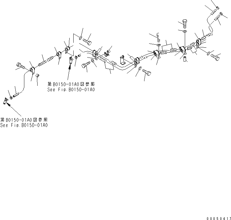 Dump Trucks Komatsu / HM300-2 S/N 2001-2784 (ecot3, For EU)(hm300-2c) / AIR CONDITIONER PIPING (HEATER PIPING)(#2001-2690)(420040 : W3111-02A0)
