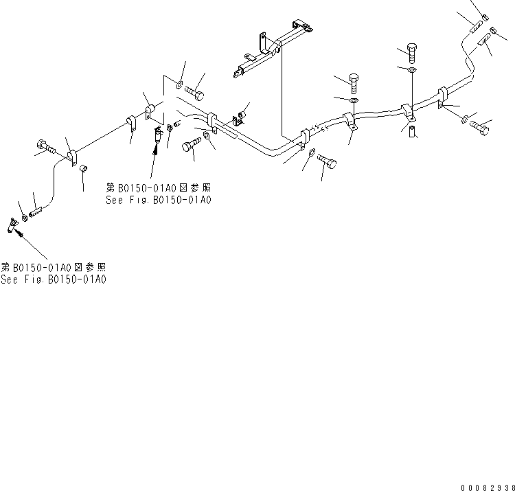 Dump Trucks Komatsu / HM300-2 S/N 2001-2784 (ecot3, For EU)(hm300-2c) / AIR CONDITIONER PIPING (HEATER PIPING)(#2691-)(420050 : W3111-02A0A)