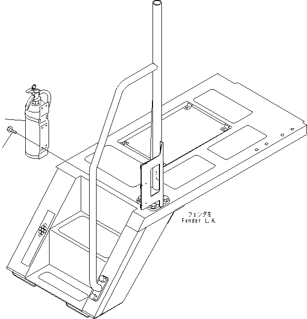 Dump Trucks Komatsu / HM300-2 S/N 2001-2784 (ecot3, For EU)(hm300-2c) / FIRE EXTINGUISHER (GERMAN)(#2001-)(420110 : W3116-01G0)